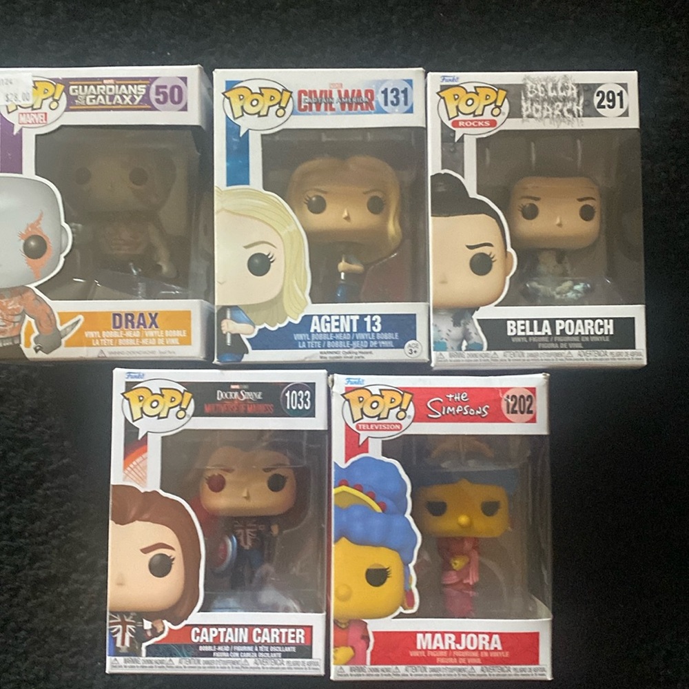 NWOT set of 5 funko pops. New in original box. Great value
